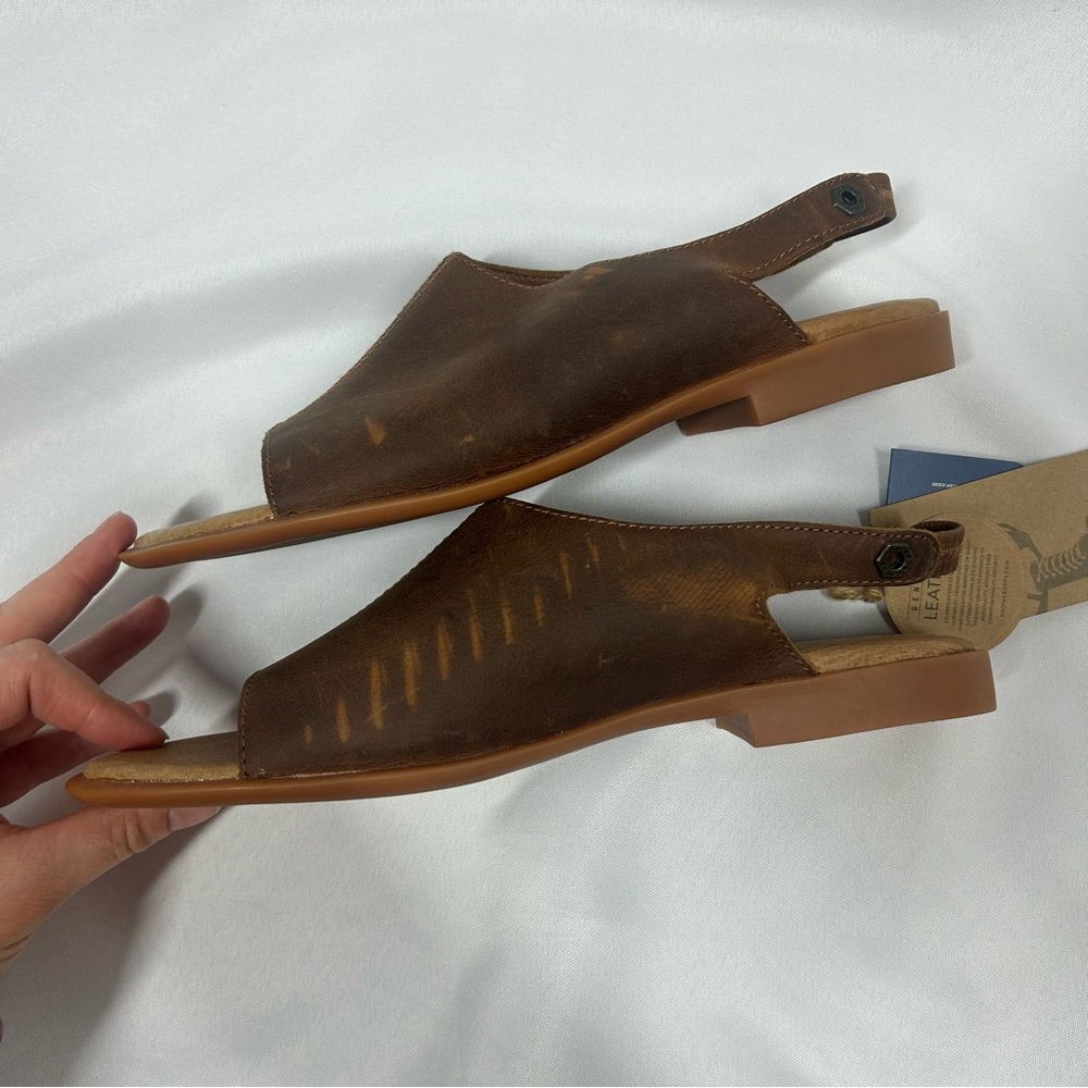 NWT Kodiak | Makena Genuine Leather Brown Sandals Slingback Women’s Size 9.5 - Picture 11 of 12